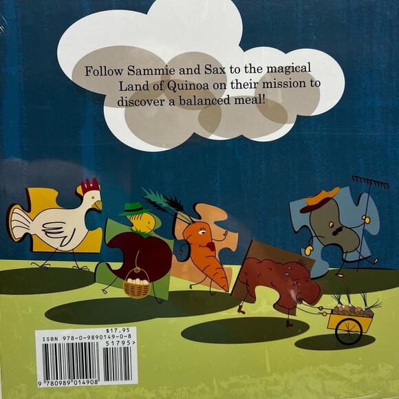 Sammie & Sax Blue 3 Piece Single Place Settingand Award Winning Children's Book - Picture 12 of 12